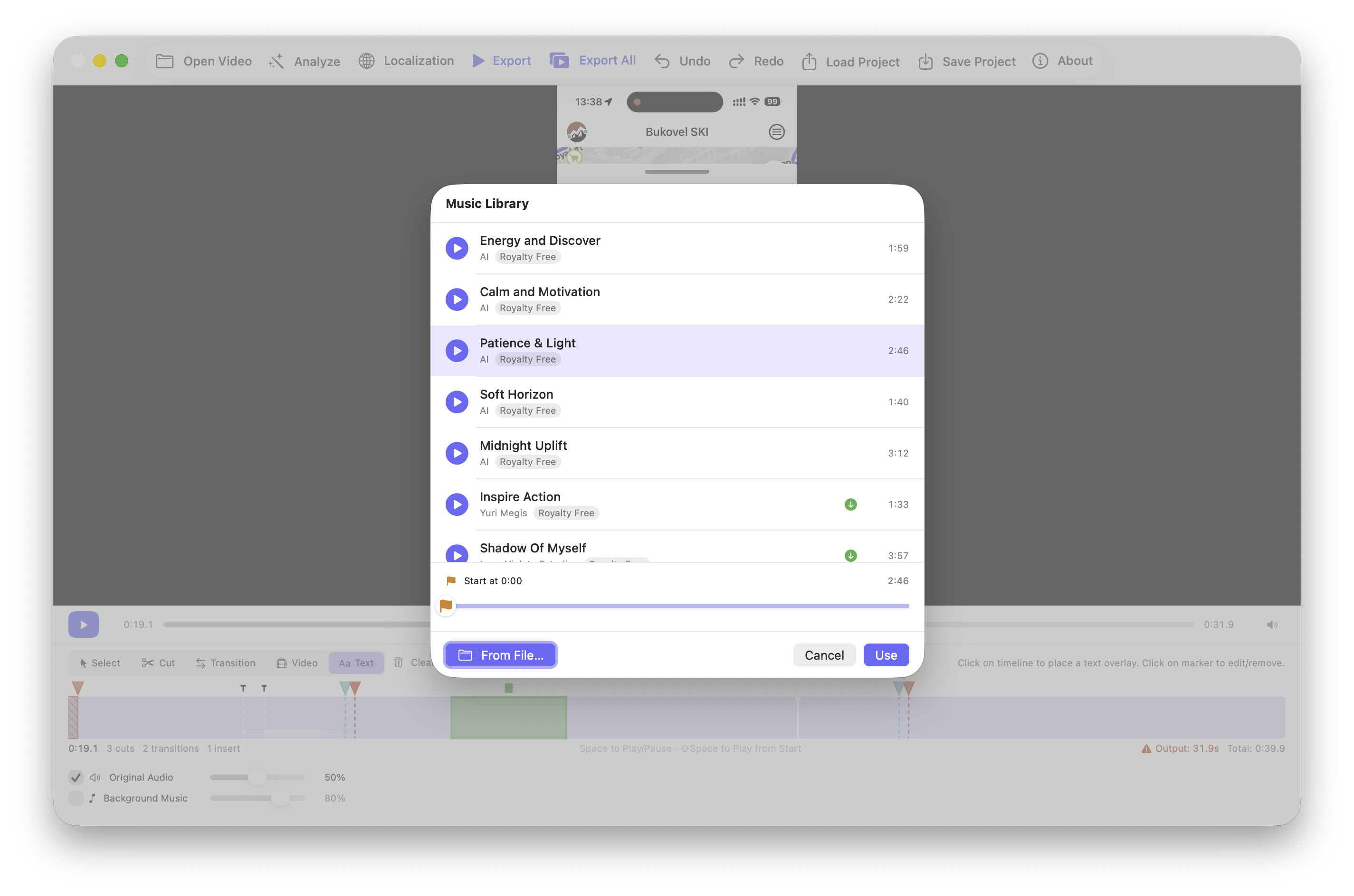 Export and adapt to App Store specs in App Store Preview Studio